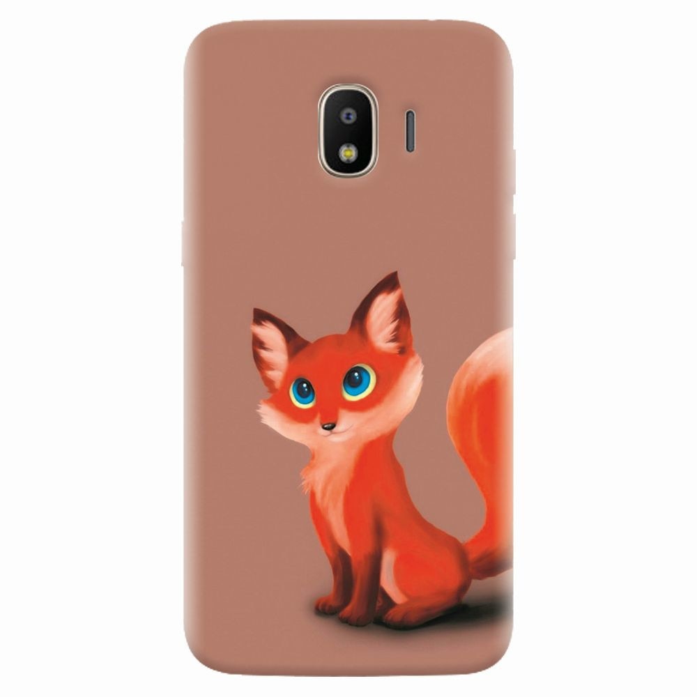 Husa silicon pentru Samsung Galaxy J4 2018, Fox Cartoon Animal And