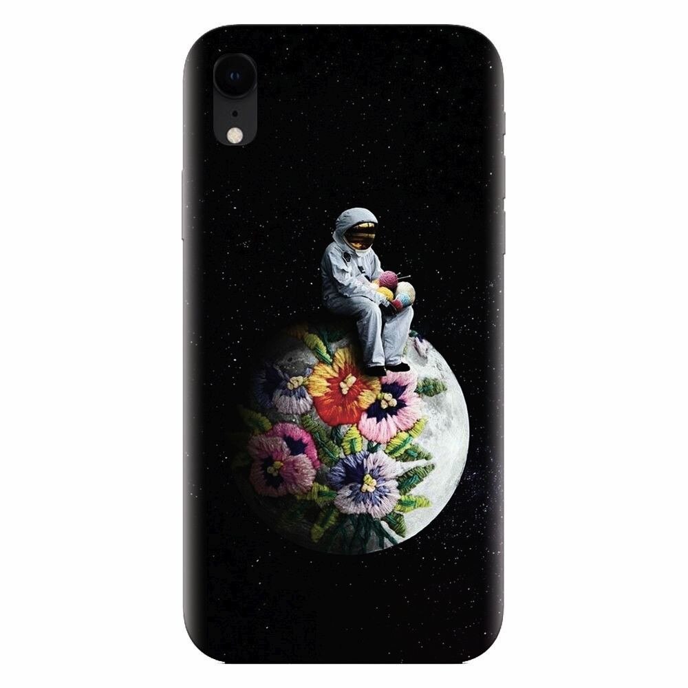 Husa silicon pentru Apple Iphone XR, Astronaut