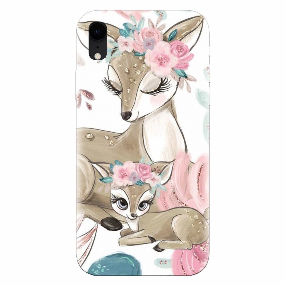 Husa silicon pentru Apple Iphone XR, Deers