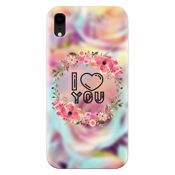 Husa silicon pentru Apple Iphone XR, I Love You Husa silicon pentru Apple Iphone XR, I Love You