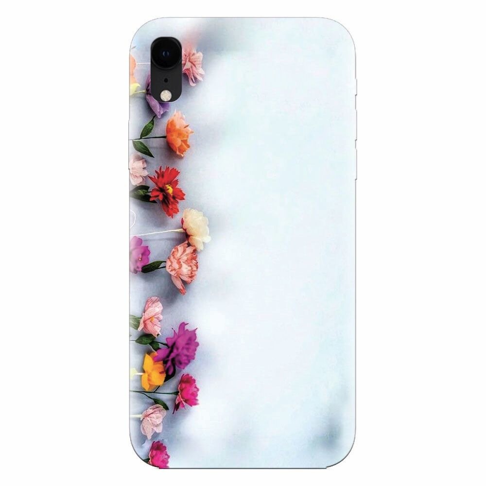 Husa silicon pentru Apple Iphone XR, Flowers