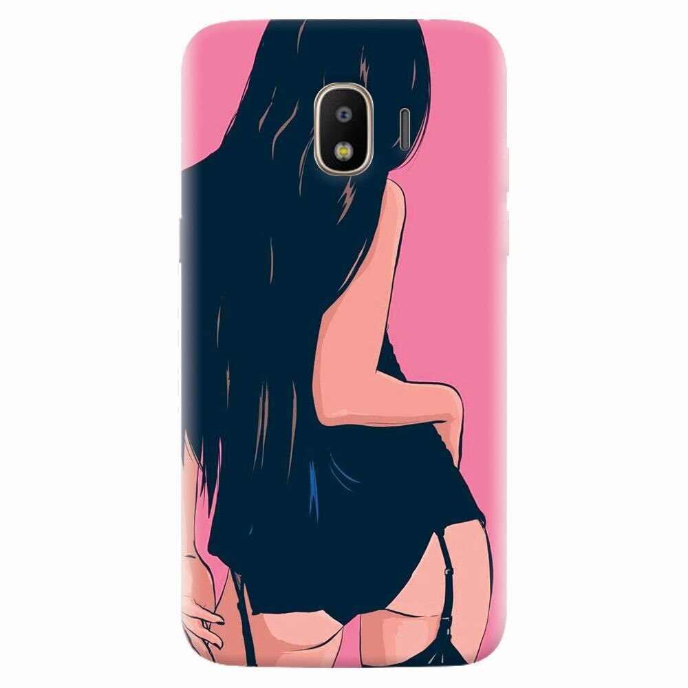 Husa silicon pentru Samsung Galaxy J4 2018, Girl With Long Hair