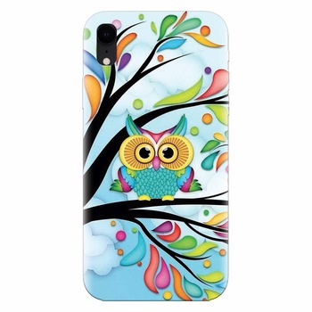 Husa silicon pentru Apple Iphone XR, Owl 101 Husa silicon pentru Apple Iphone XR, Owl 101
