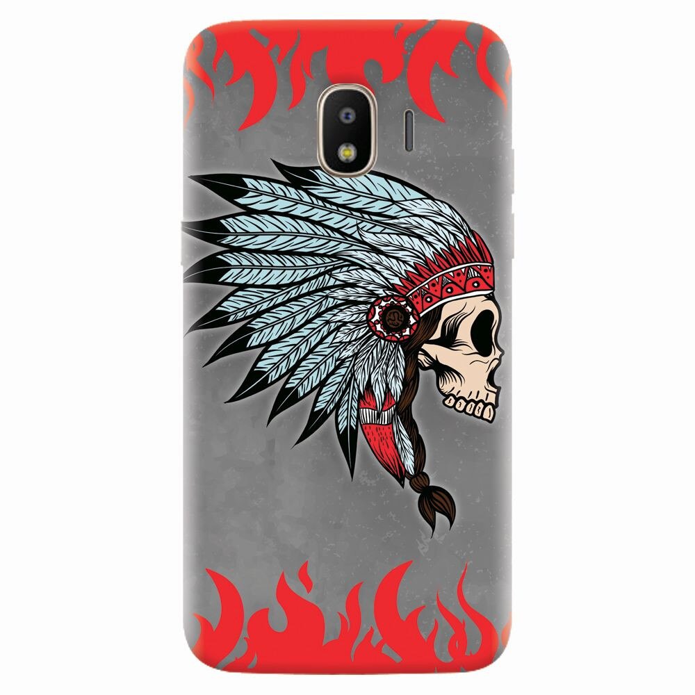 Husa silicon pentru Samsung Galaxy J2 pro 2018, Indian Skull