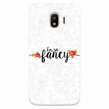 Husa silicon pentru Samsung Galaxy J2 2018, Im So Fancy Floral Husa silicon pentru Samsung Galaxy J2 2018, Im So Fancy Floral