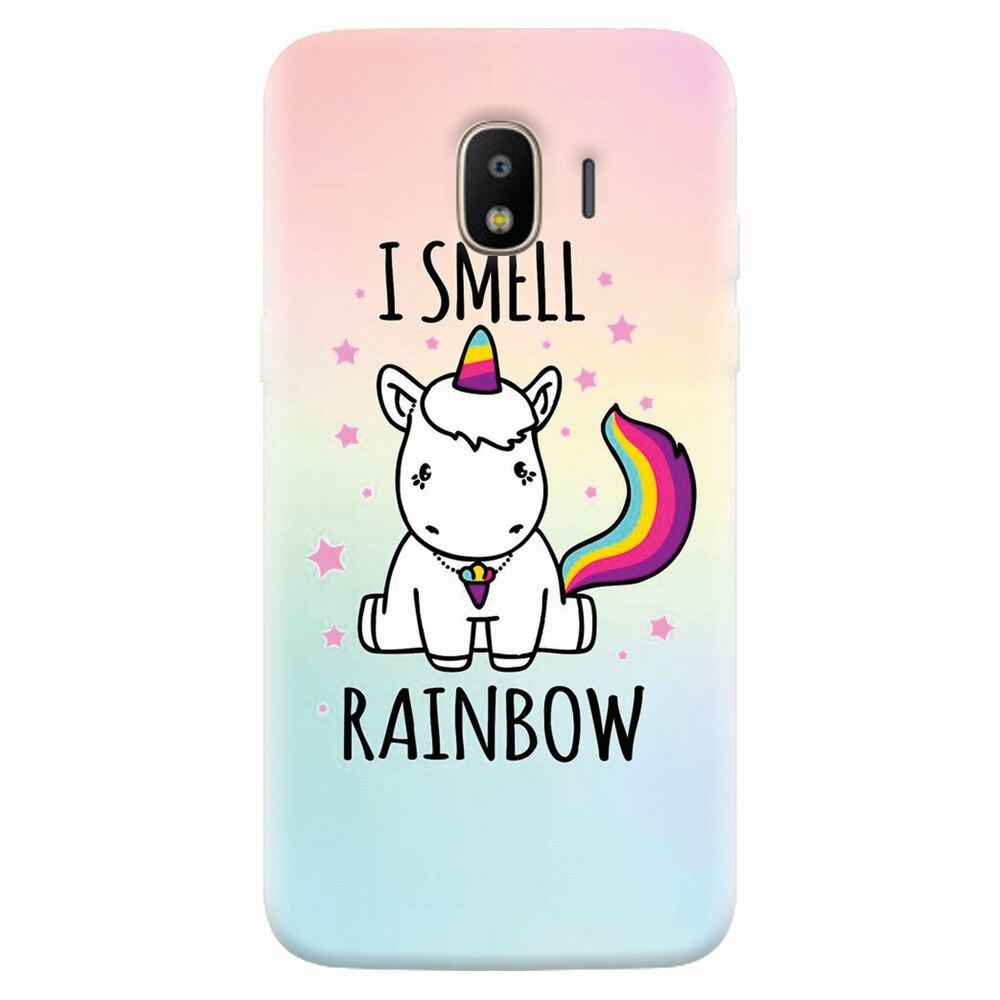 Husa silicon pentru Samsung Galaxy J4 2018, I Smell Rainbow