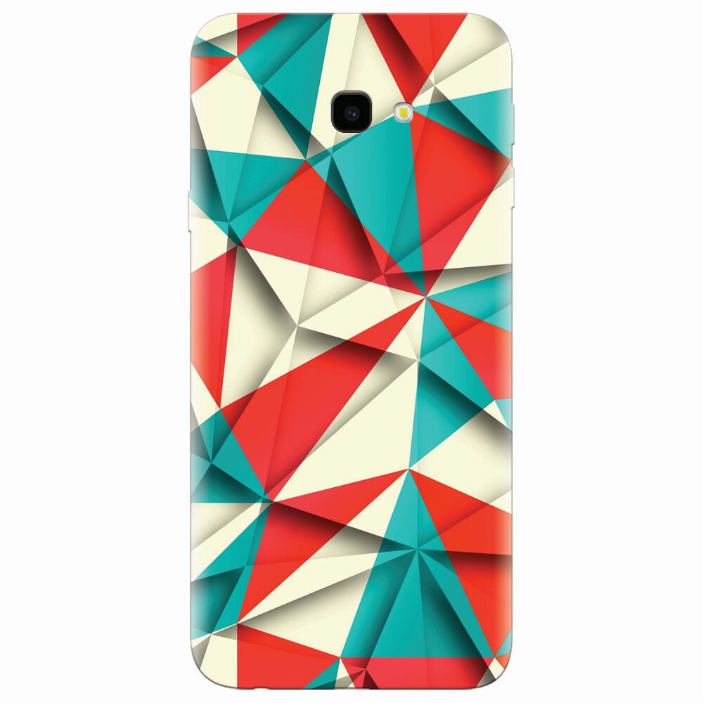 Husa silicon pentru Samsung Galaxy J4 Plus, Abstract Vector