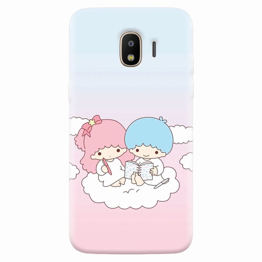 Husa silicon pentru Samsung Galaxy J2 2018, Little Twins On Cloud