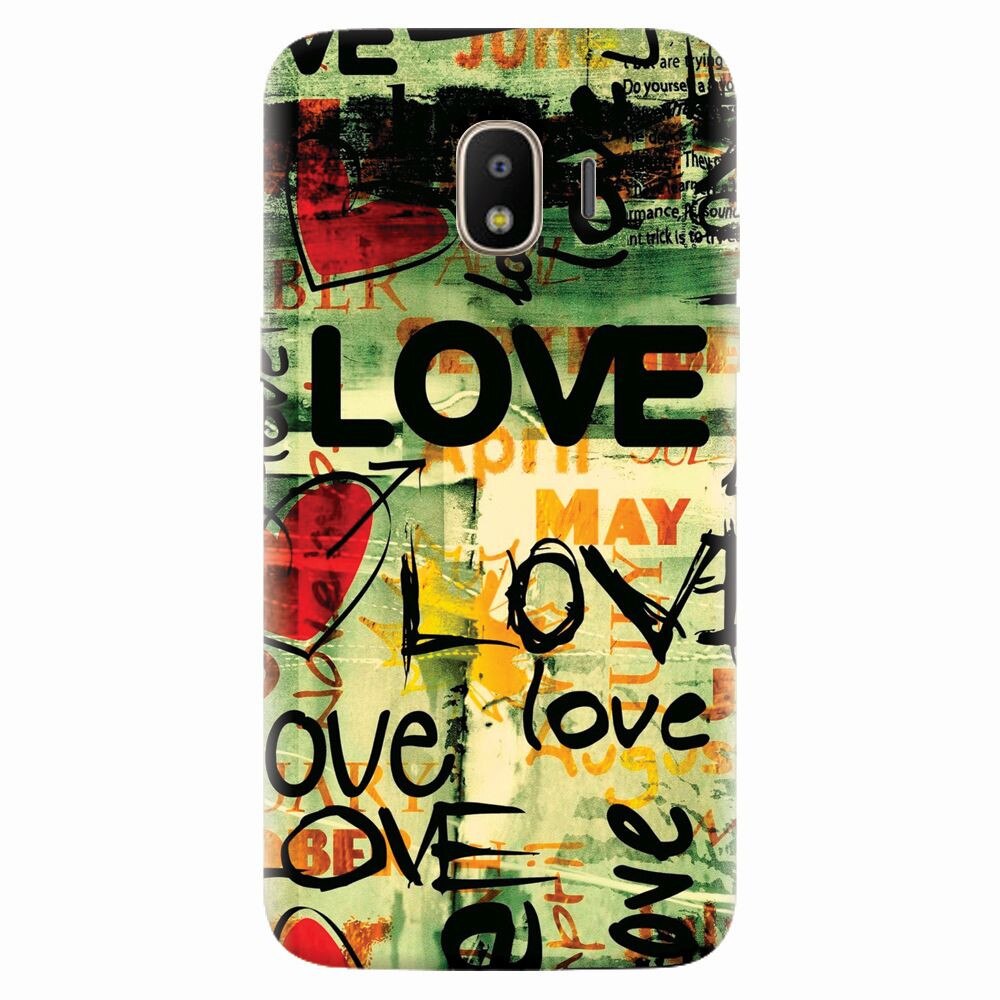 Husa silicon pentru Samsung Galaxy J4 2018, Love Artwork