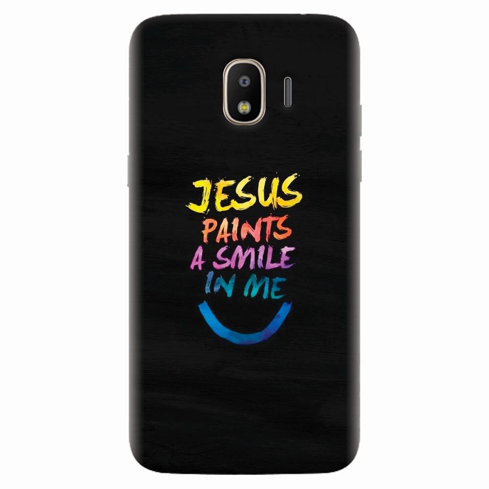 Husa silicon pentru Samsung Galaxy J2 pro 2018, Jesus Paints A Smile In Me