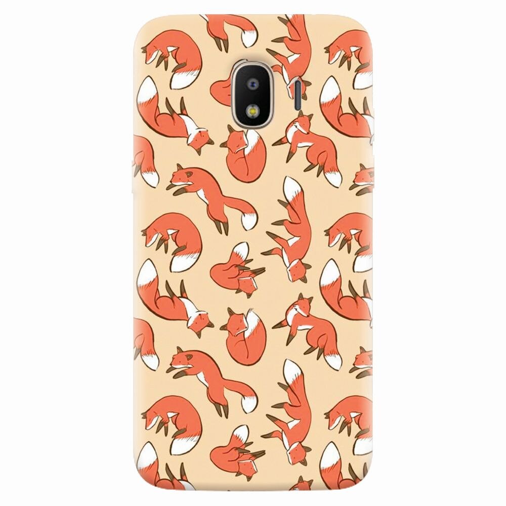 Husa silicon pentru Samsung Galaxy J2 pro 2018, Red Foxes