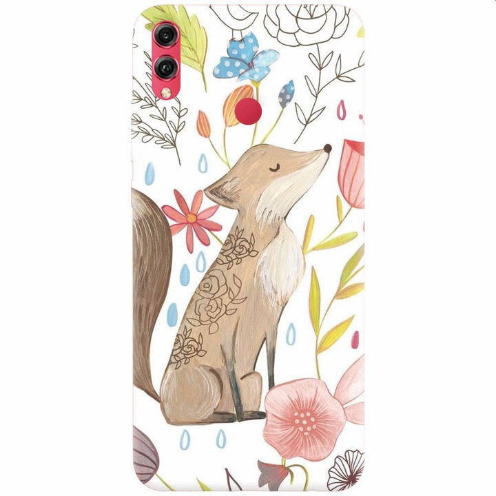 Силиконов кейс съвместим с Honor Note 10, Fox