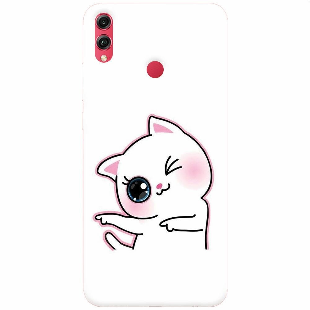 Husa silicon pentru Honor Note 10, Cute Kitty