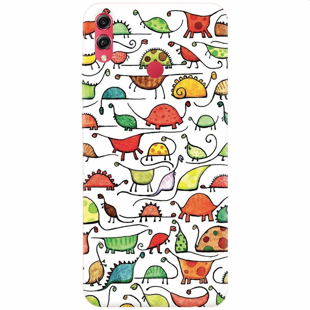 Husa silicon pentru Honor 8X, Dino