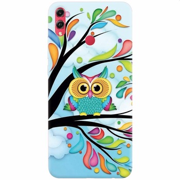 Husa silicon pentru Honor Note 10, Owl 101 Husa silicon pentru Honor Note 10, Owl 101