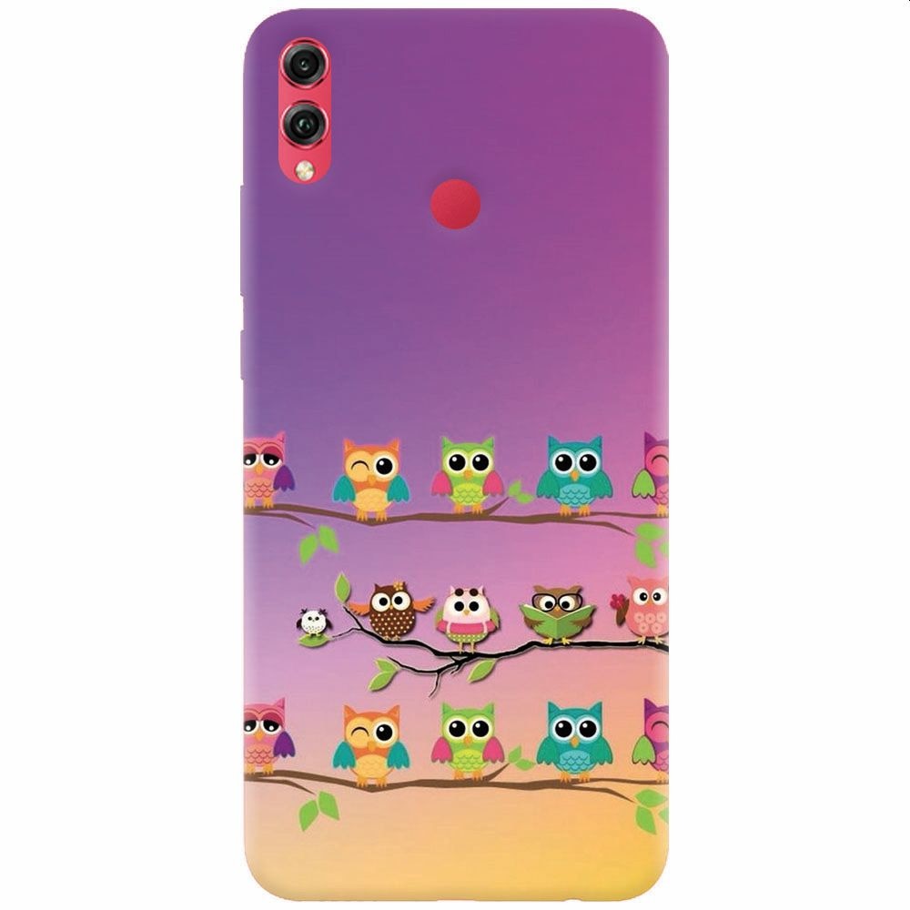 Husa silicon pentru Honor Note 10, Owls