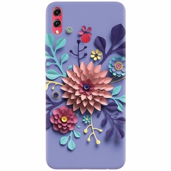 Husa silicon pentru Honor 10 Lite, Flower Artwork Husa silicon pentru Honor 10 Lite, Flower Artwork