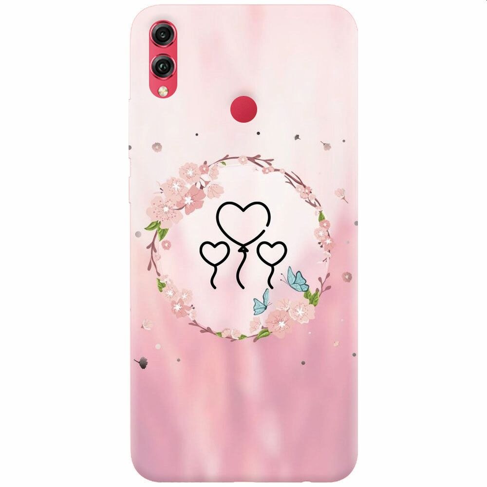 Husa silicon pentru Honor 10 Lite, Heart Baloons
