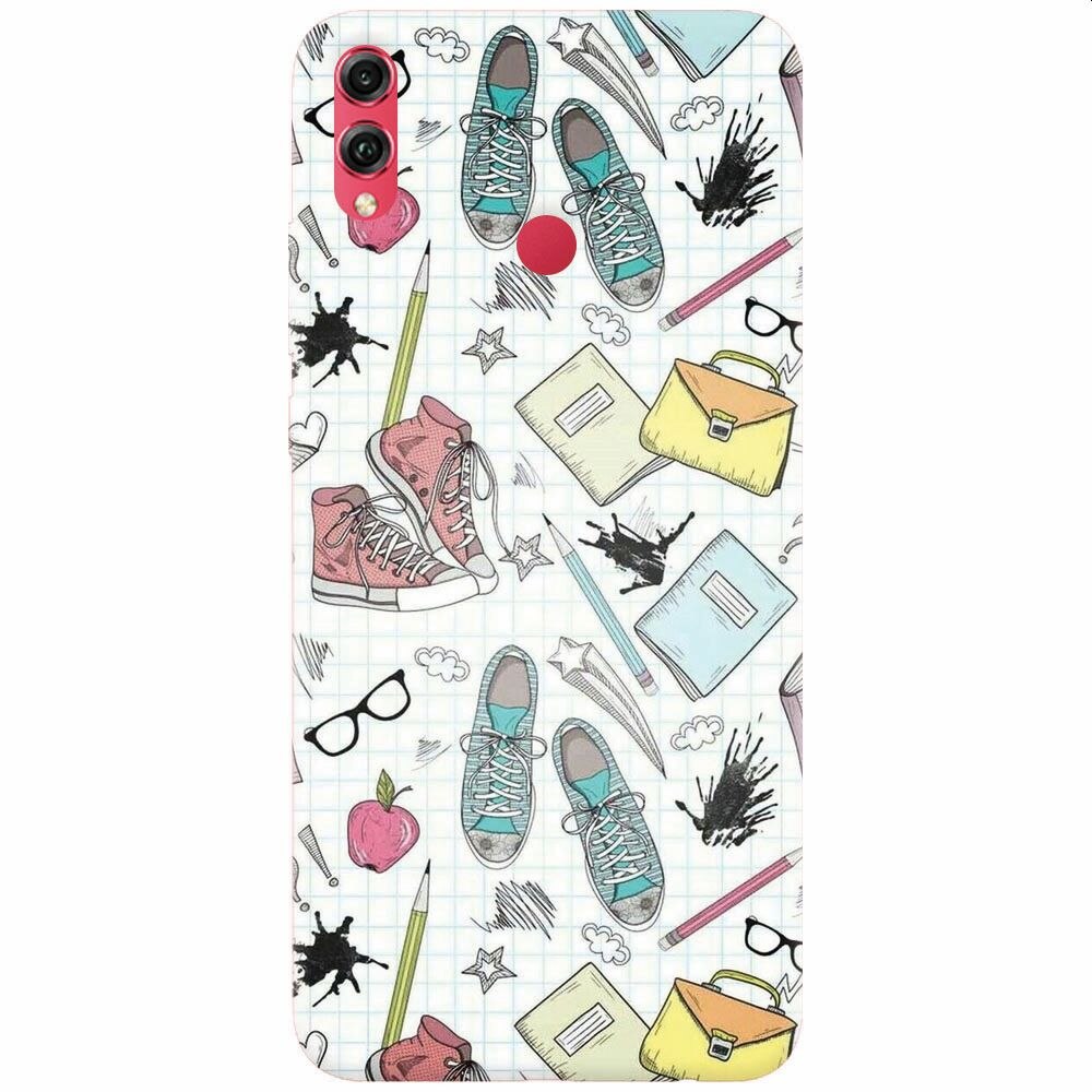 Husa silicon pentru Honor View 10 Lite, School