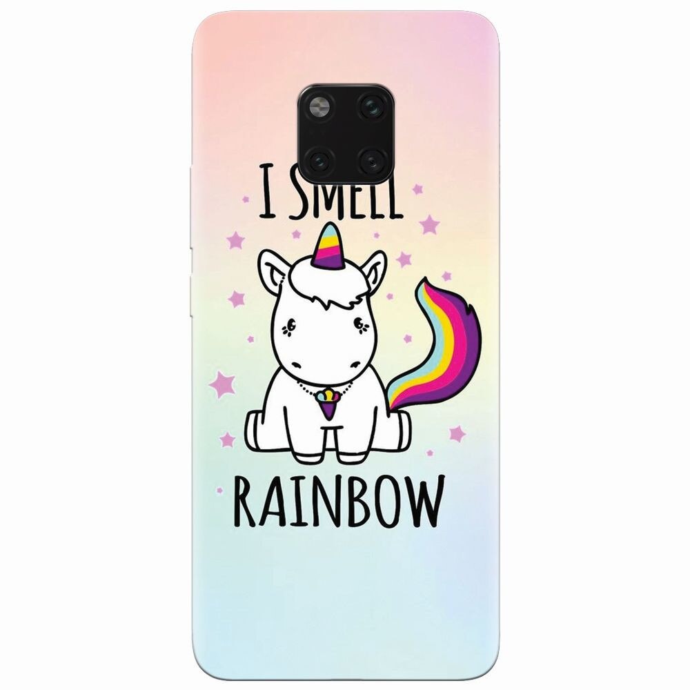 Husa silicon pentru Huawei Mate 20 Pro, I Smell Rainbow