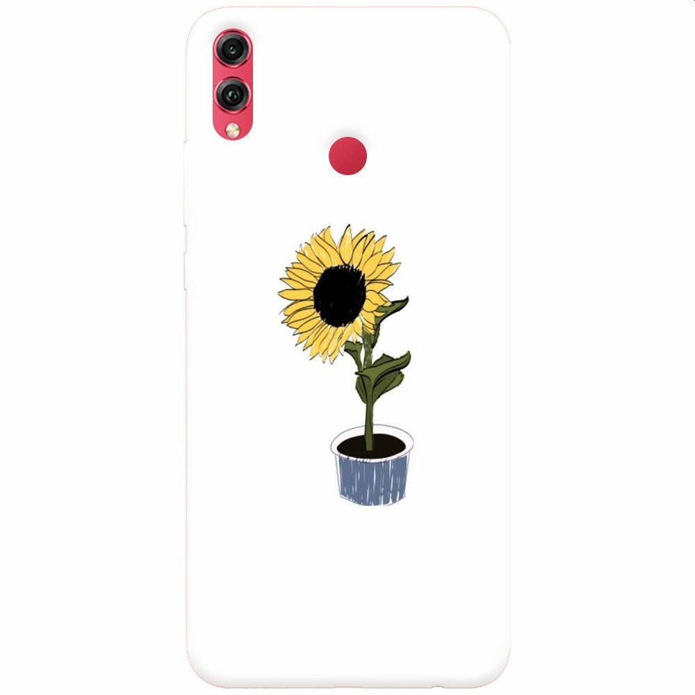 Husa silicon pentru Honor View 10 Lite, Sun Flower