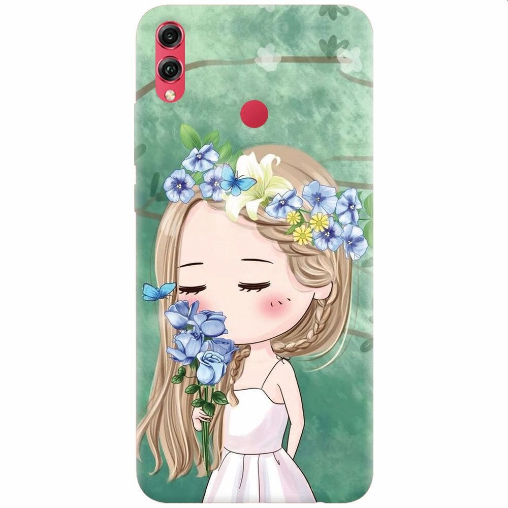 Husa silicon pentru Honor View 10 Lite, Girl