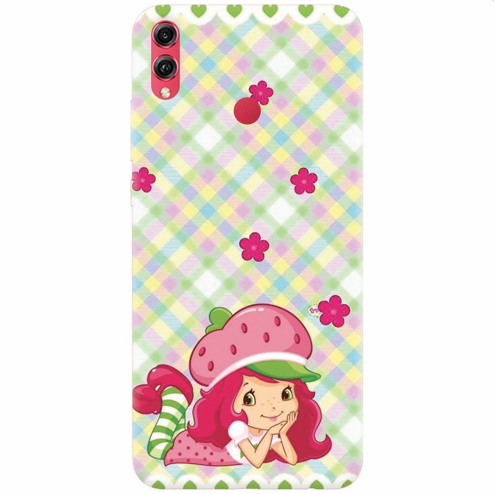 Husa silicon pentru Honor Note 10, Strawberry Girl