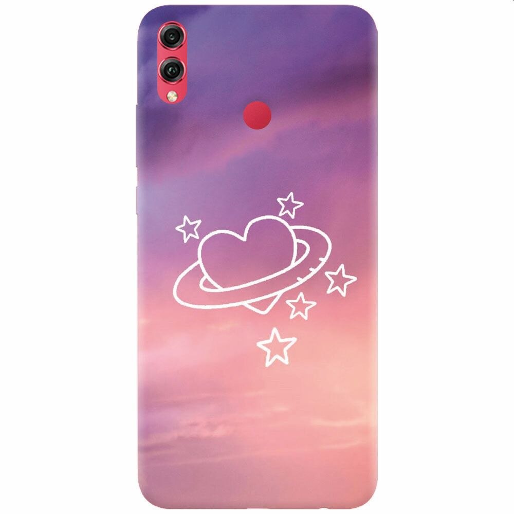 Husa silicon pentru Honor Note 10, Galaxy Heart