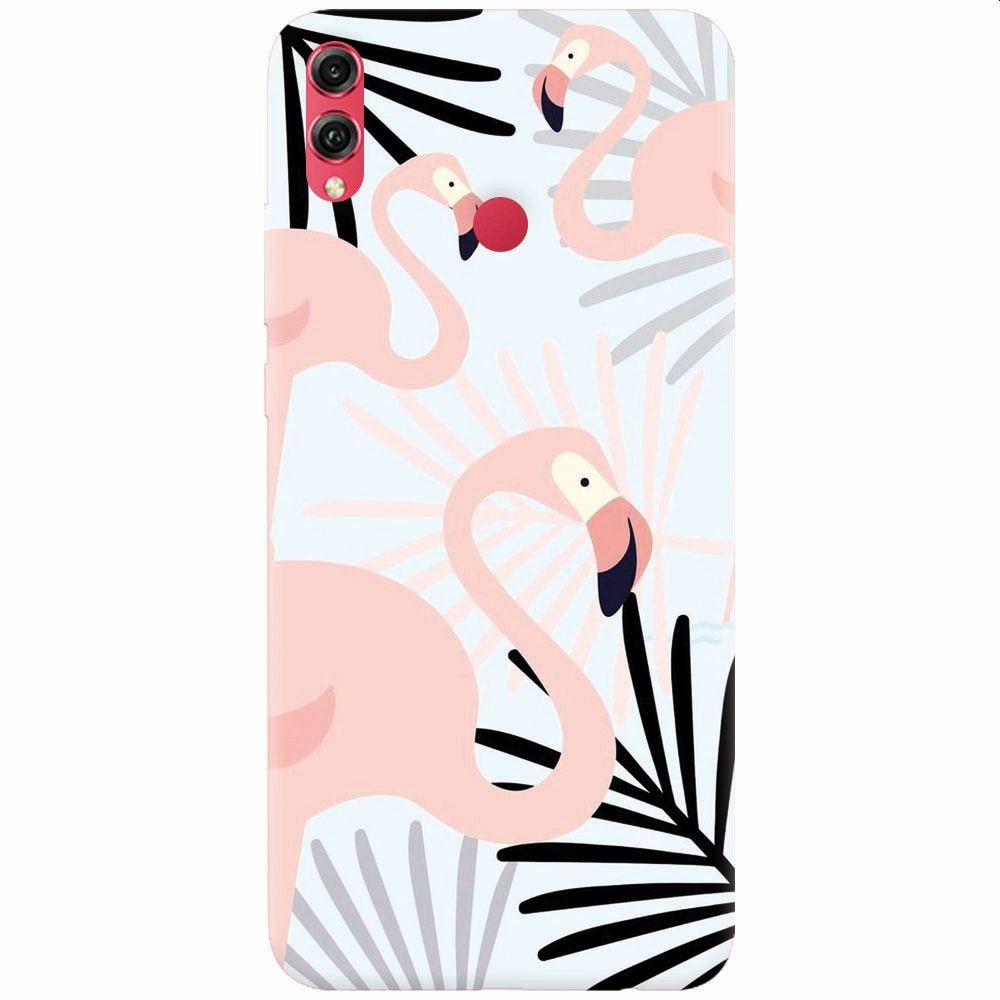 Husa silicon pentru Honor 8X, Flamingo