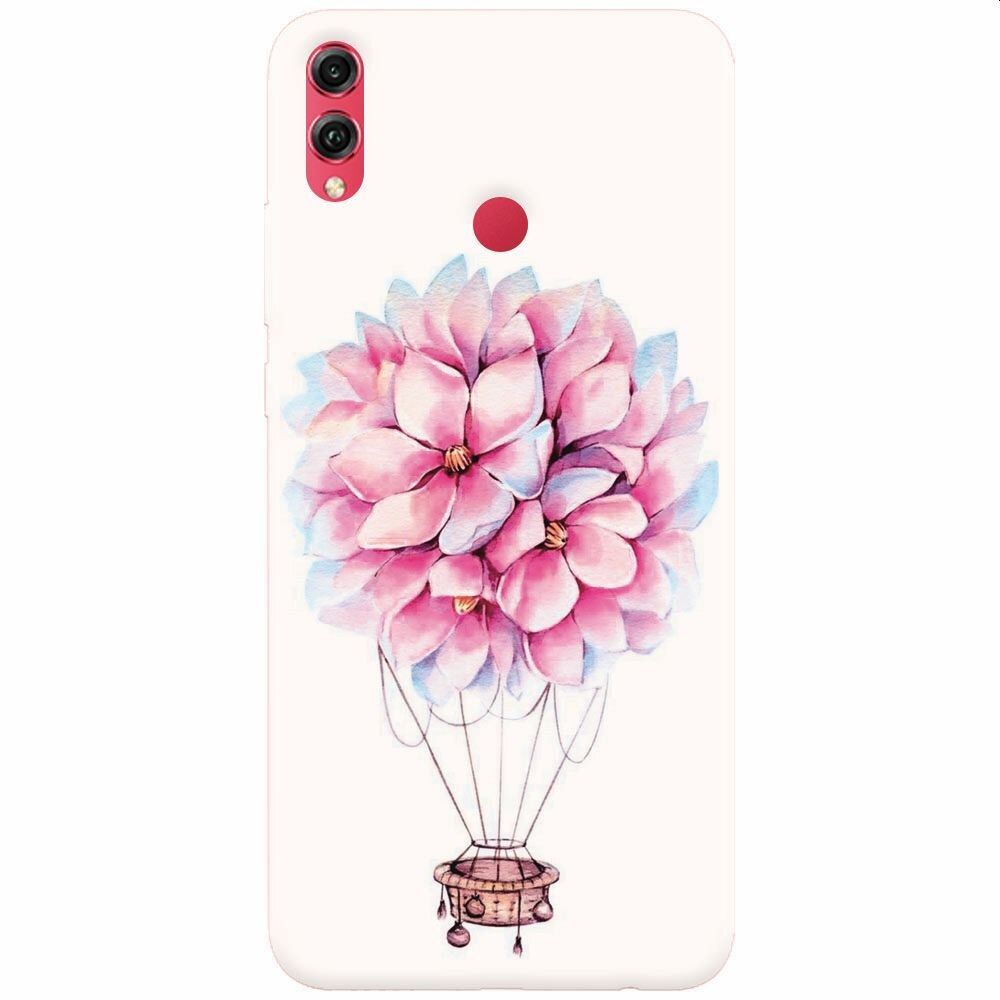 Husa silicon pentru Honor 10 Lite, Flower Baloon