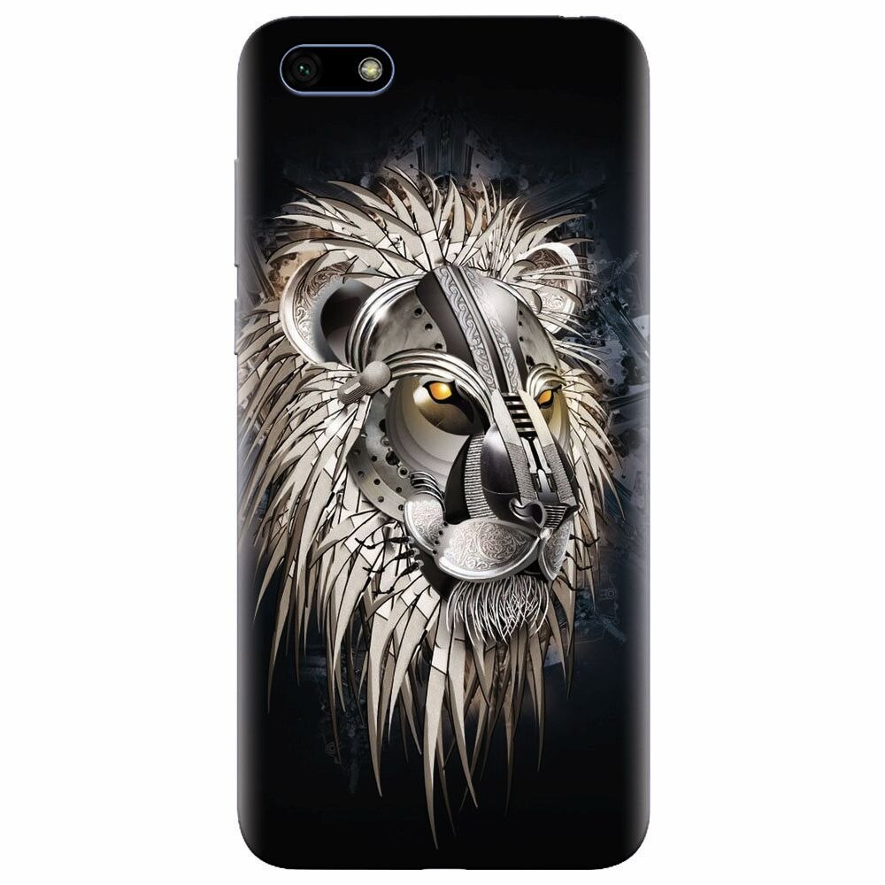 Husa silicon pentru Huawei Y5 2018, Abstract Lion 001