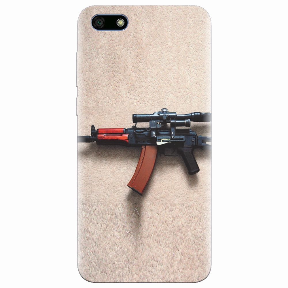 Husa silicon pentru Huawei Y5 2018, AK Kalashnikov Gun Of Military