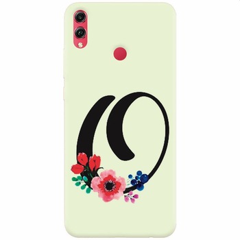 Husa silicon pentru Honor Note 10, Litera O Husa silicon pentru Honor Note 10, Litera O