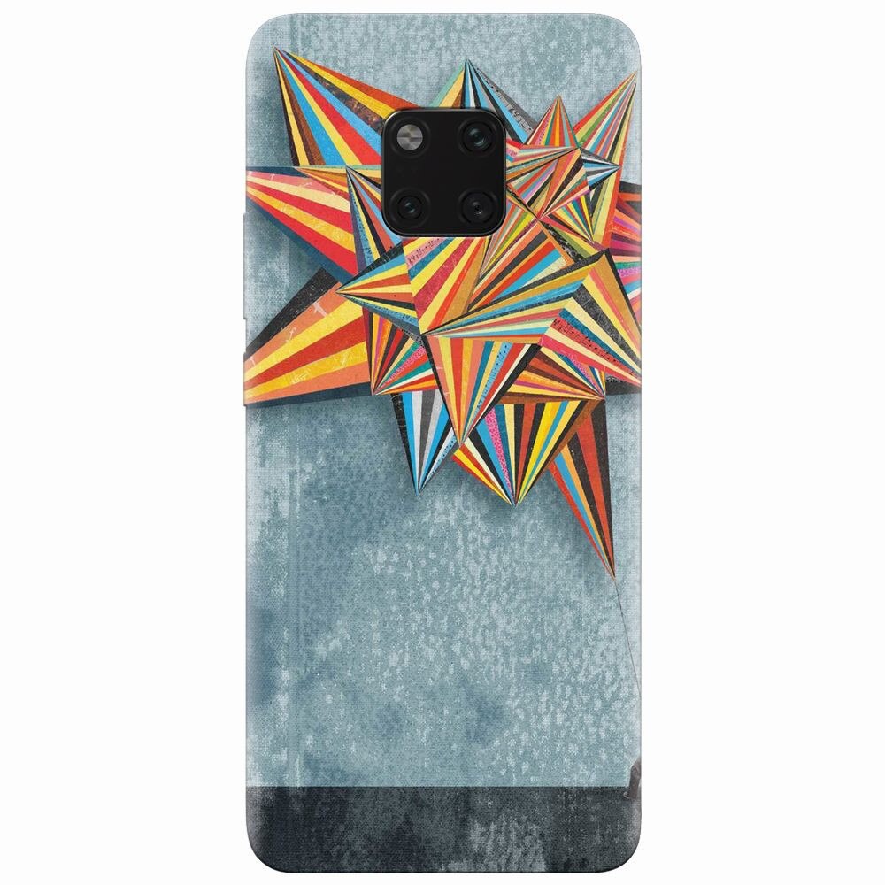 Husa silicon pentru Huawei Mate 20 Pro, Abstract Colorful Balloon Triangles