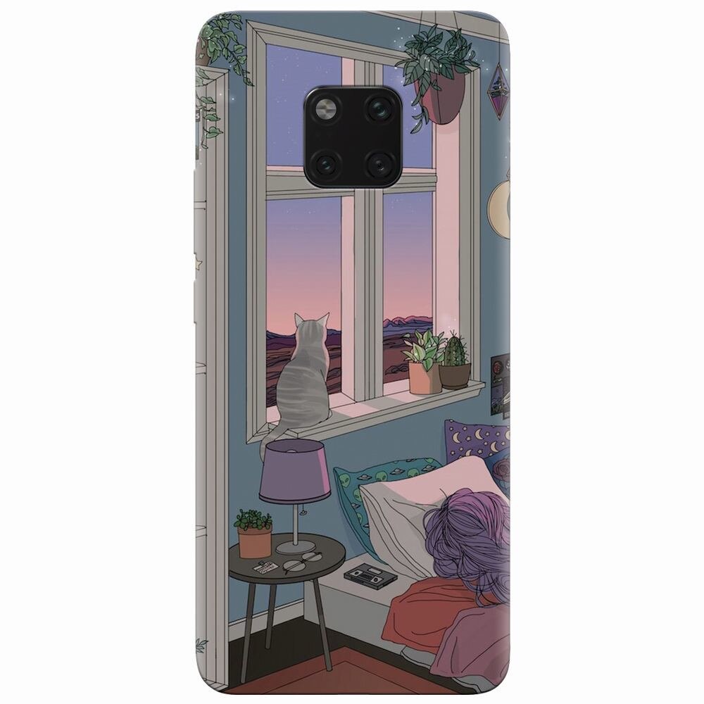 Husa silicon pentru Huawei Mate 20 Pro, Girl Room