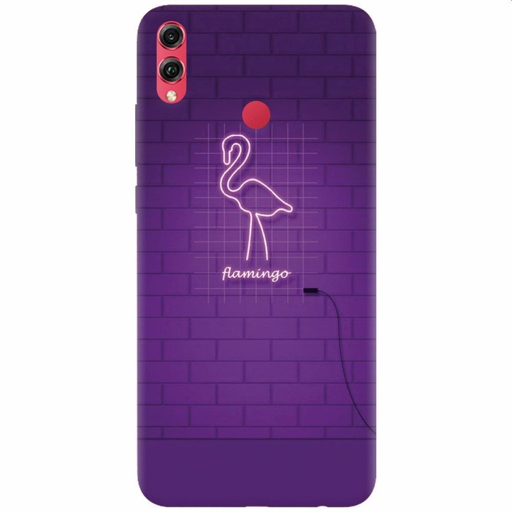 Силиконов кейс съвместим с Honor Note 10, Light Flamingo