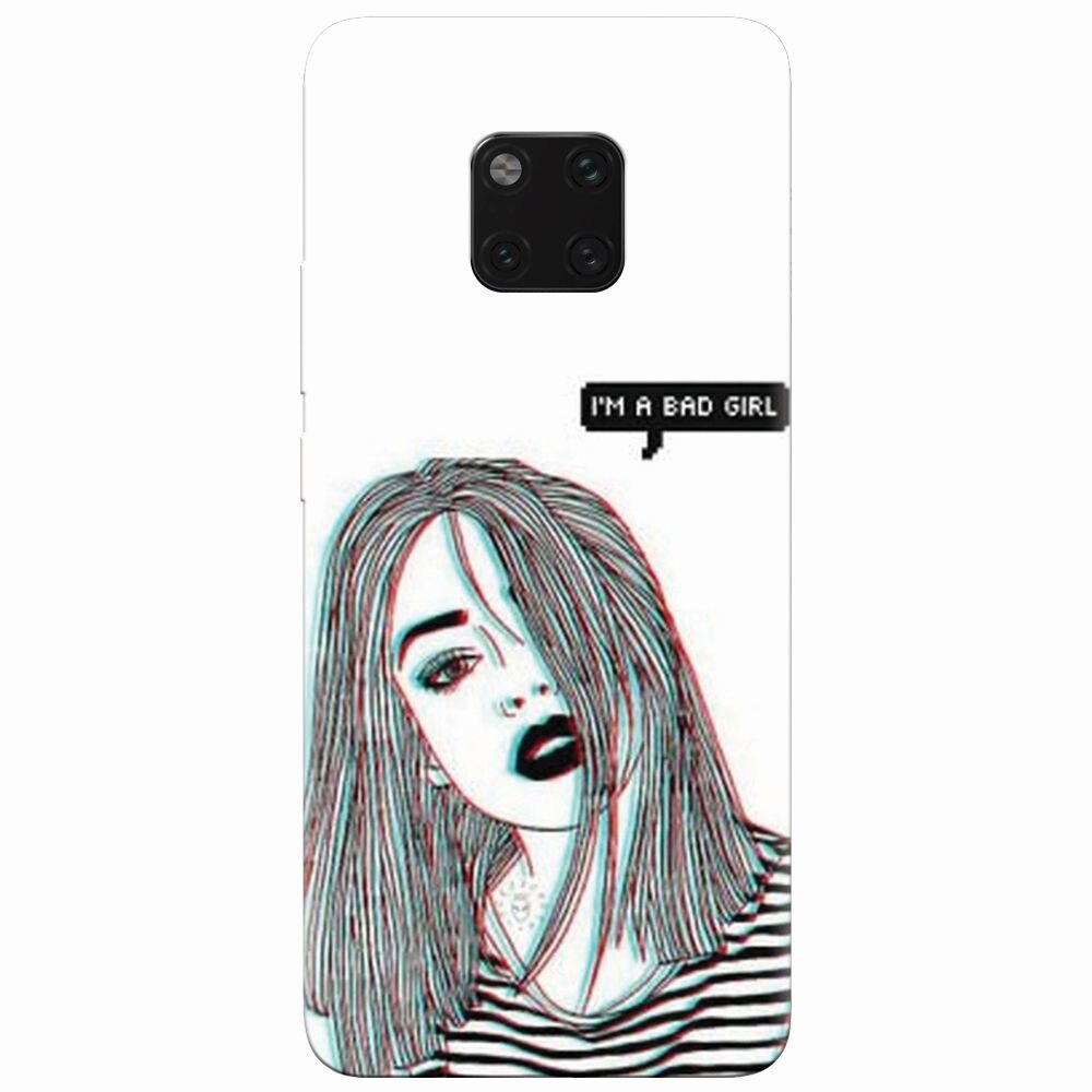 Husa silicon pentru Huawei Mate 20 Pro, Im A Bad Girl