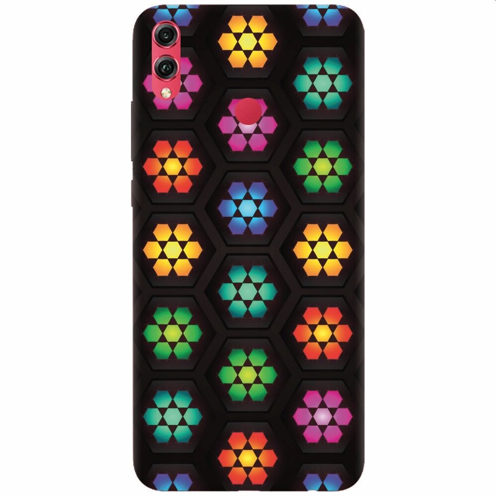 Husa silicon pentru Honor 8X, Kaleidoscope Mosaic Patterns