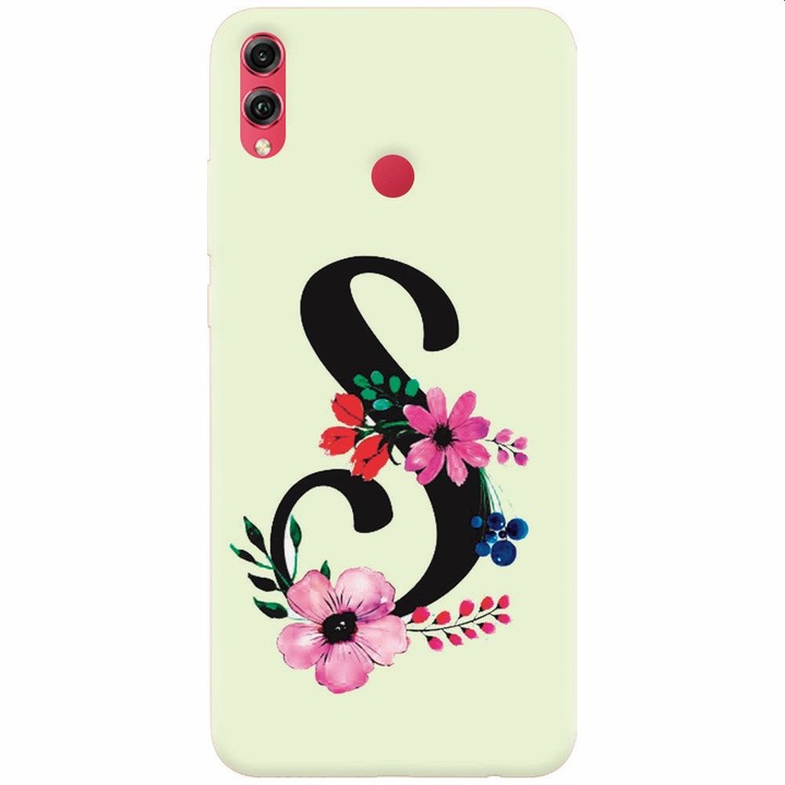 Силиконов капак, съвместим с Honor Note 10, буква S