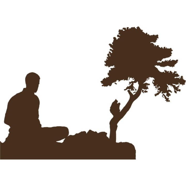 Gaseste-ti gandurile - Sticker Decorativ - Choco - 117 x 83 cm