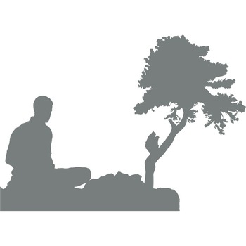 Gaseste-ti gandurile - Sticker Decorativ - Gri Metal - 117 x 83 cm Gaseste-ti gandurile - Sticker Decorativ - Gri Metal - 117 x 83 cm