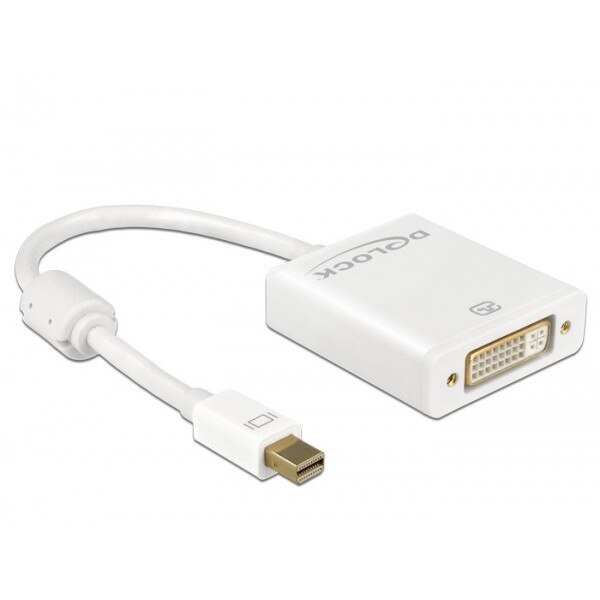 Adaptor mini Displayport la DVI T-M 1.2 4K Activ Alb, Delock 62604