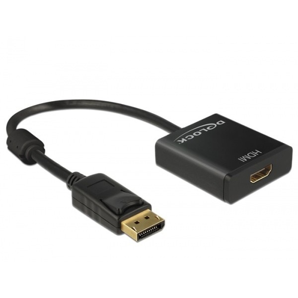 Adaptor Displayport la HDMI T-M 1.2 4K Activ Negru, Delock 62607