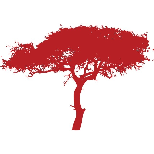 Copacul puterii - Sticker Decorativ - Rosu Cardinal - 119 x 83 cm