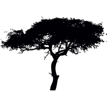 Copacul puterii - Sticker Decorativ - Negru - 119 x 83 cm Copacul puterii - Sticker Decorativ - Negru - 119 x 83 cm