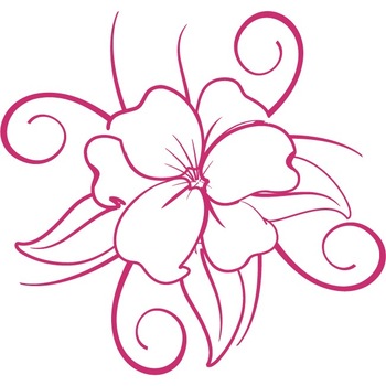 Floarea fericita - Sticker Decorativ - Magenta - 110 x 117 cm Floarea fericita - Sticker Decorativ - Magenta - 110 x 117 cm