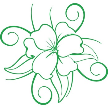 Floarea fericita - Sticker Decorativ - Verde - 110 x 117 cm Floarea fericita - Sticker Decorativ - Verde - 110 x 117 cm