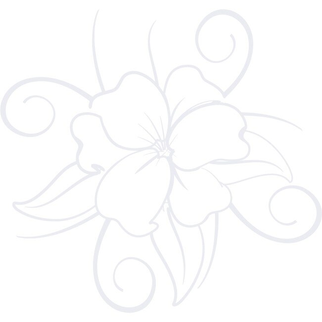 Floarea fericita - Sticker Decorativ - Alb polar - 110 x 117 cm