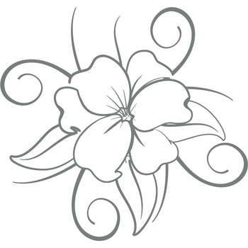 Floarea fericita - Sticker Decorativ - Gri Metal - 83 x 88 cm Floarea fericita - Sticker Decorativ - Gri Metal - 83 x 88 cm