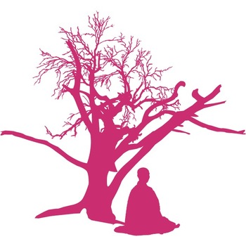 Meditatia - fii unul cu natura! - Sticker Decorativ - Magenta - 90 x 83 cm Meditatia - fii unul cu natura! - Sticker Decorativ - Magenta - 90 x 83 cm